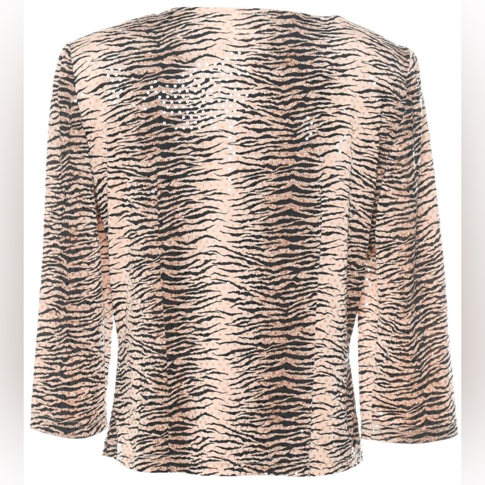 Vintage Joseph Ribkoff size 6 Front Zip Sequin Top - Picture 16 of 16